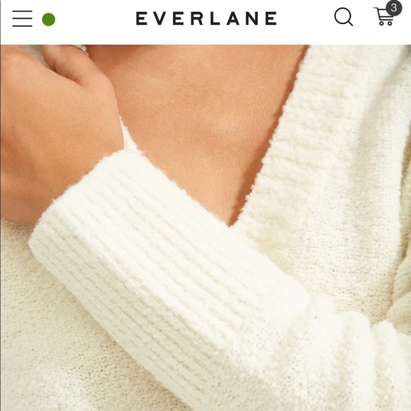 Everlane Teddy V-Neck Sweater - Picture 2 of 3